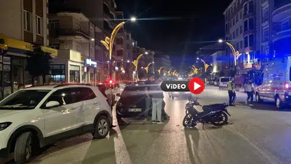Otomobil ile Motosiklet Çarpıştı: 1 Yaralı