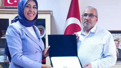 Milli Eğitim’e Teşekkür Belgesi
