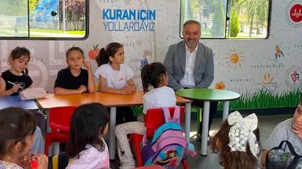 Mobil Kur’an Kursu Çocuklarla Buluştu