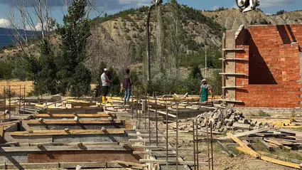 Osmancık'ta At Bakım Evi İnşaatı Tüm Hızıyla Sürüyor
