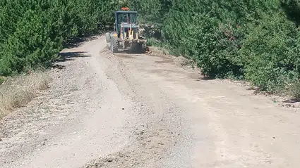 Oğuzlar'da Yayla ve Arazi Yollarında Çalışma