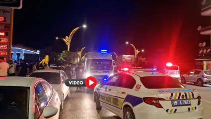Akaryakıt İstasyonunda Kaza, O Anlar Kamerada