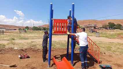 Kırsaldaki Çocuk Parkları Yenileniyor