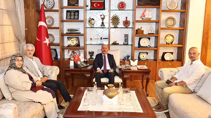 Vali Çalgan’a Eski Dostlarından Ziyaret