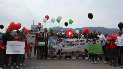 Balonlar ve Uçurtmalar Gazzeli Çocuklar İçin Gökyüzünde