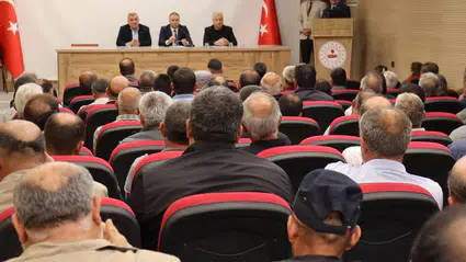 Alaca'da Muhtarlar Toplantısı Yapıldı