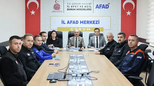 Vali Çalgan, AFAD'ın Çalışmalarını Dinledi