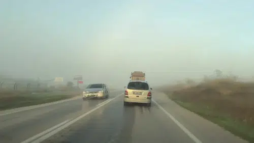 Amasya Yolunda Yoğun Sis Etkisi