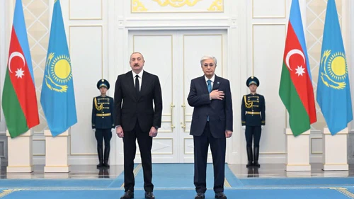 Azerbaycan Cumhurbaşkanı Aliyev, Kazak mevkidaşı Tokayev ile görüştü