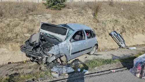 Yaşlı Çift Kazada Yaralandı