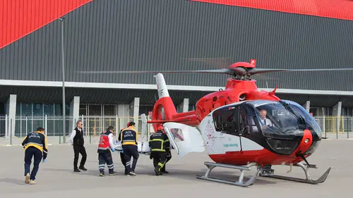 Kazada Ağır Yaralandı, Helikopter Havalandı