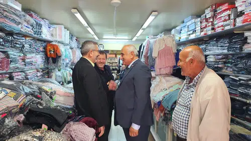 Çizikci ve Demirci Çarşı Esnafını Dinledi