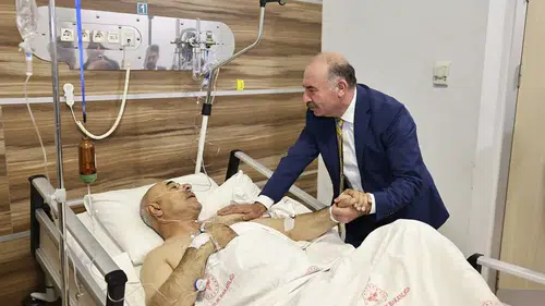 Kaza Yapan Başkana Vali Çalgan’dan Ziyaret