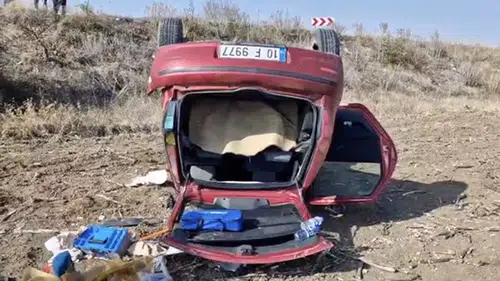 Otomobil Takla Attı: 1 Yaralı