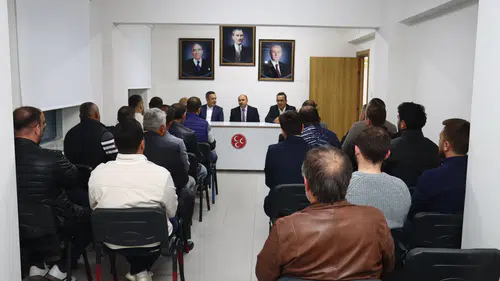 Dere, MHP İlçe Başkanı Alaf’ı ziyaret etti