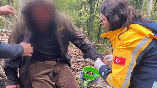 Ayının saldırısına uğrayan vatandaş için ekipler seferber oldu