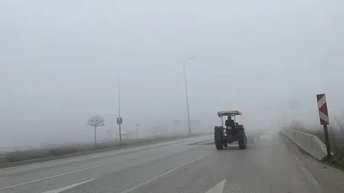 Yoğun Sis Ulaşımı Olumsuz Etkiledi