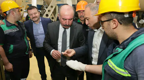 Vali Çalgan, Üretim Hattını İnceledi