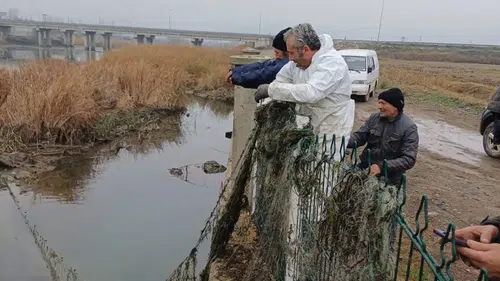 2 Bin Metre Ağ Sudan Çıkarıldı