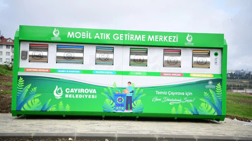 Çayırova’da 4 noktaya daha "mobil atık merkezi" kuruldu