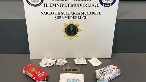 Samsun'da meyve suyu ve süt kutusunda uyuşturucu ele geçirildi