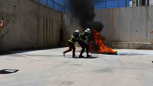 Vezirköprü Ağız ve Diş Sağlığı Merkezinde yangın tatbikatı yapıldı