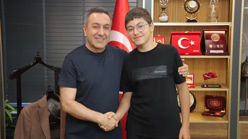 Dere, LGS Türkiye Birincisi Abdullah Can Kaya'ı Ağırladı
