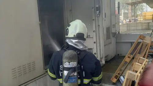 Tekkeköy'de trafoda çıkan yangın söndürüldü