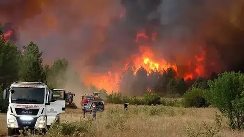 Hatay’da çıkan bahçe yangını büyümeden söndürüldü