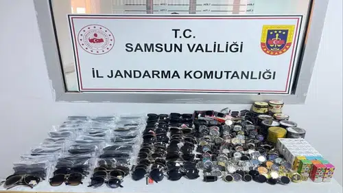 Samsun'da kaçak ürünler satan şüpheli yakalandı