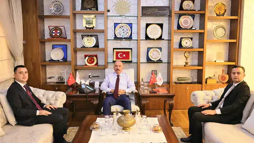 Kaymakamlardan Çalgan'a Veda Ziyareti