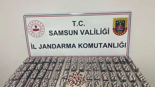 Samsun'da 2 bin 600 sentetik uyuşturucu ele geçirildi