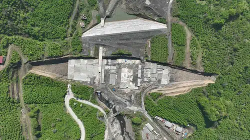 Salıpazarı İçme ve Sulama Barajı inşaatında çalışmalar sürüyor