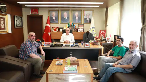 YKS Türkiye İkincisi, Başkan Arslan'ı Ziyaret Etti