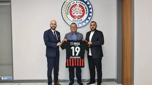 Arca Çorum FK Yönetiminden TSO’ya Ziyaret