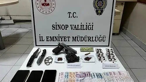 Sinop'ta uyuşturucu operasyonunda 2 şüpheli tutuklandı