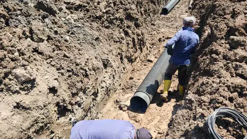 Boğazkale’de Hastane Yolunun Altyapısı Yenileniyor