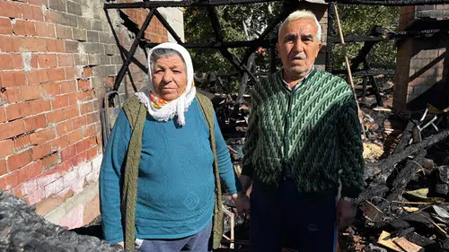 Evini Kaybeden Yaşlı Çift Destek Bekliyor