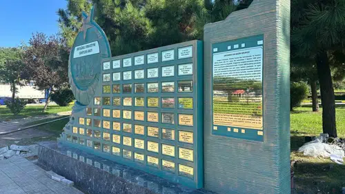 Ertuğrul Fırkateyni'nde şehit olan 71 Trabzonlu askerin anısına anıt yapıldı