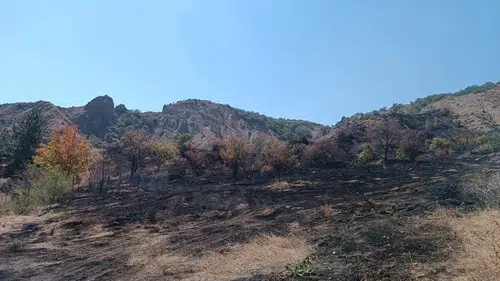 Uğurludağ'da Çıkan Ot Yangını Söndürüldü