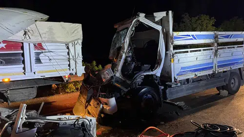 TIR ile Çarpışan Kamyonun Sürücüsü Hayatını Kaybetti