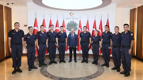 Çalgan, Stajyer Subay Öğrencilerini Kabul Etti