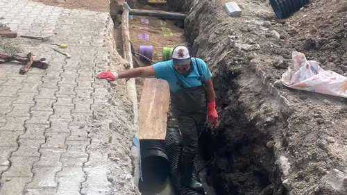 Sungurlu'da Altyapı Çalışmaları Sürüyor