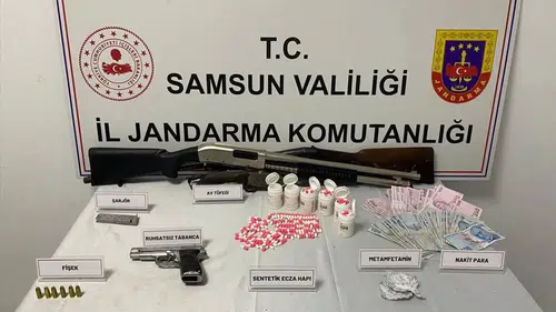 Samsun'da uyuşturucu operasyonunda 5 zanlı yakalandı