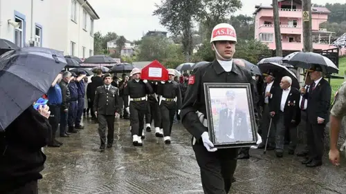 Ordu'da Kıbrıs gazisi Ünal Aktürk son yolculuğuna uğurlandı