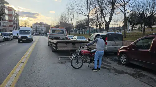 Karşıya Geçmek İsterken Hastanelik Oldu
