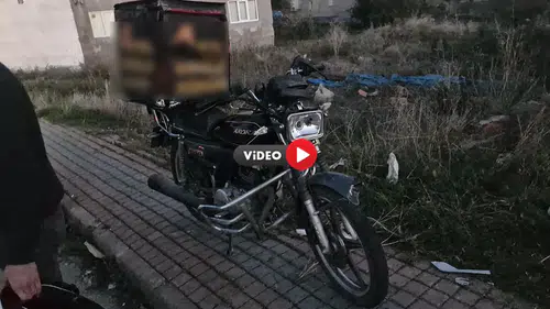 Otomobil ile Motosiklet Çarpıştı