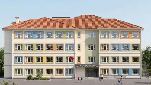 23 Nisan Ortaokulu Yeni Binasına Kavuşuyor
