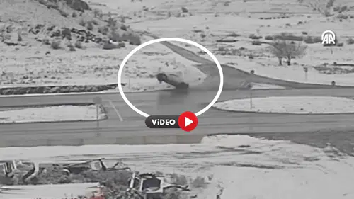 Kavşakta Refüje Böyle Düştü