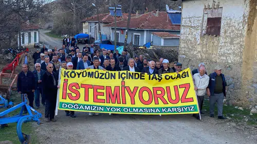 Çorum’da Köy Halkı Taş Ocağına Karşı Direniyor